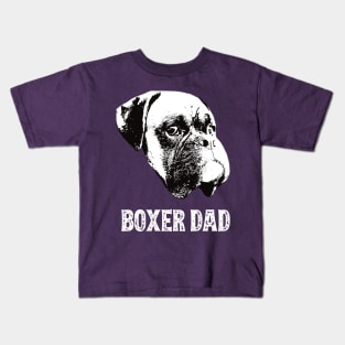 Boxer Dog Dad Kids T-Shirt